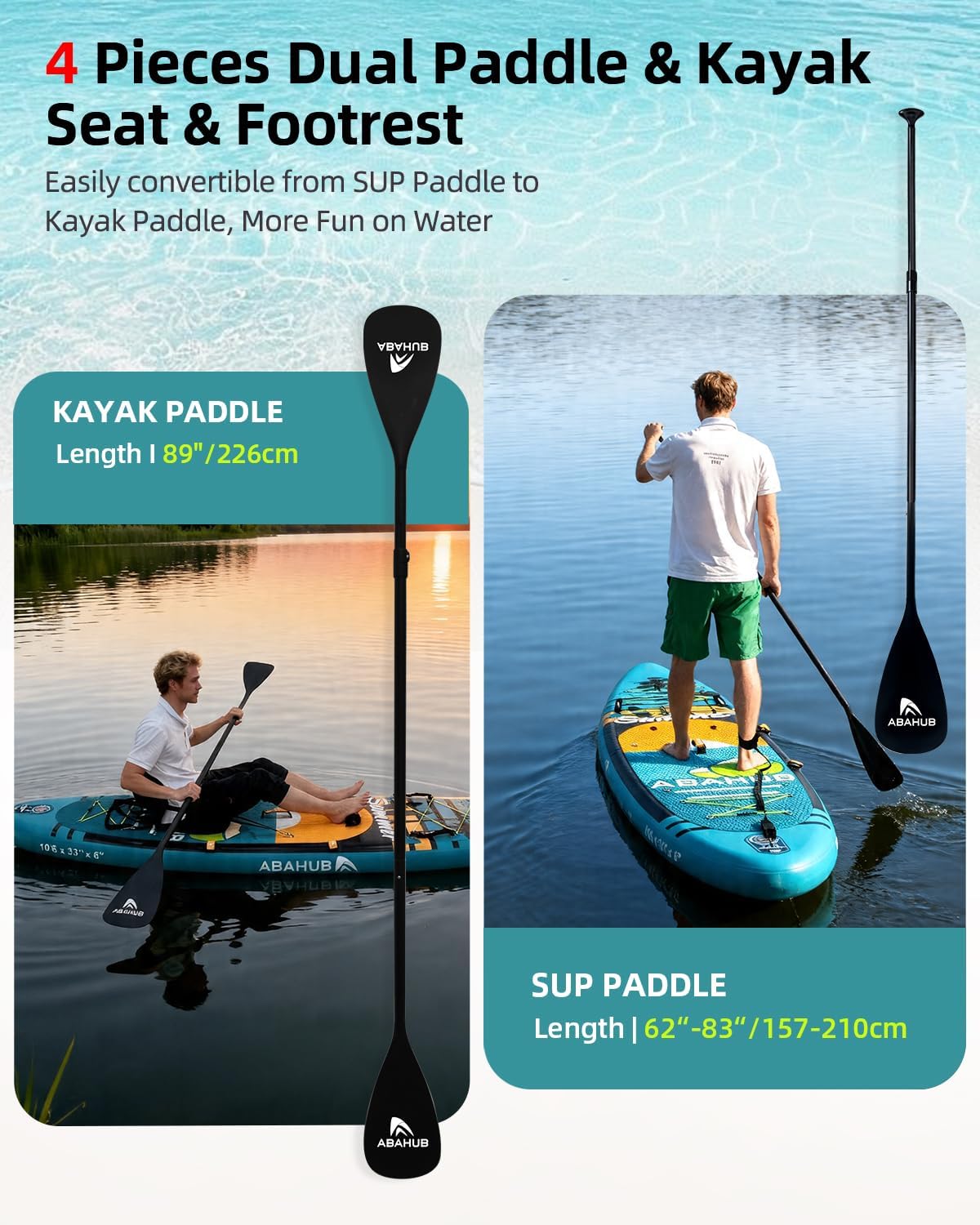 Wide 10.6ft x 31/34in Inflatab - Fishing Kayak Inflatable 评论和价格